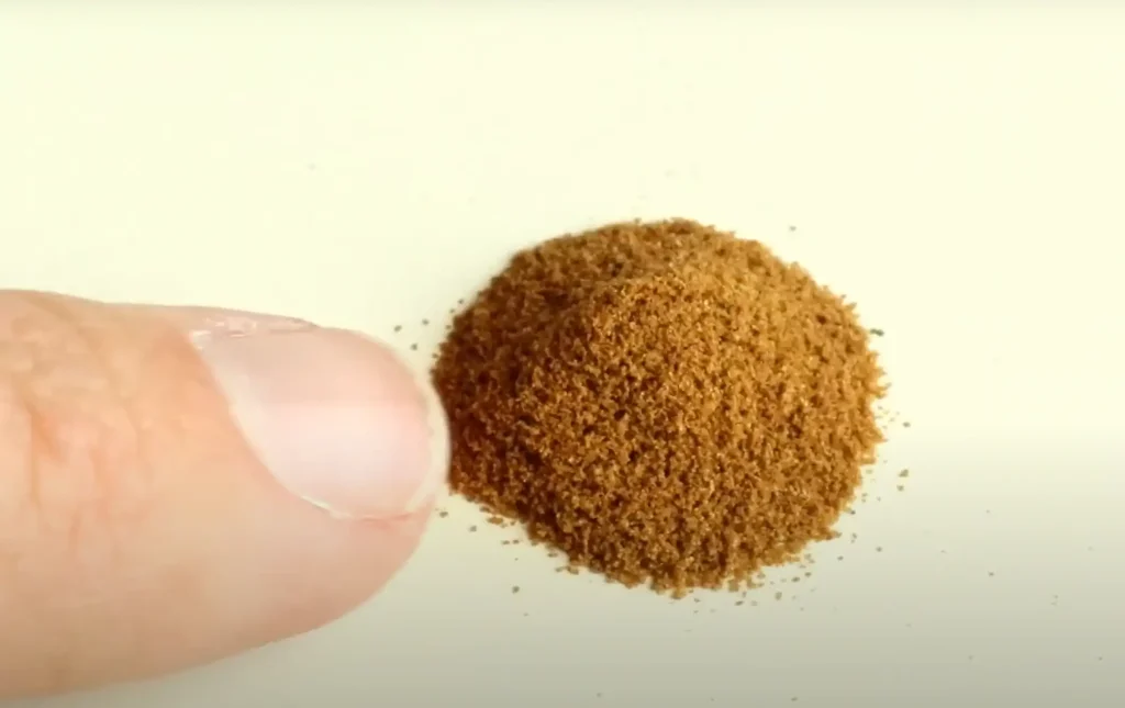 Food prepared for betta fry